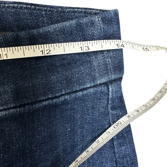 J.CREW RE-IMAGINED Women's 26 Pintuck Skinny Flare Back Zip Night Sky Wash Jeans - Picture 13 of 16